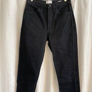 Frame "Le Italien" True Straight black jeans, size 27
